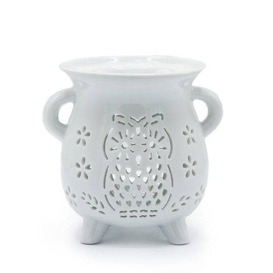 Caildren Oil Burner - Owl - White