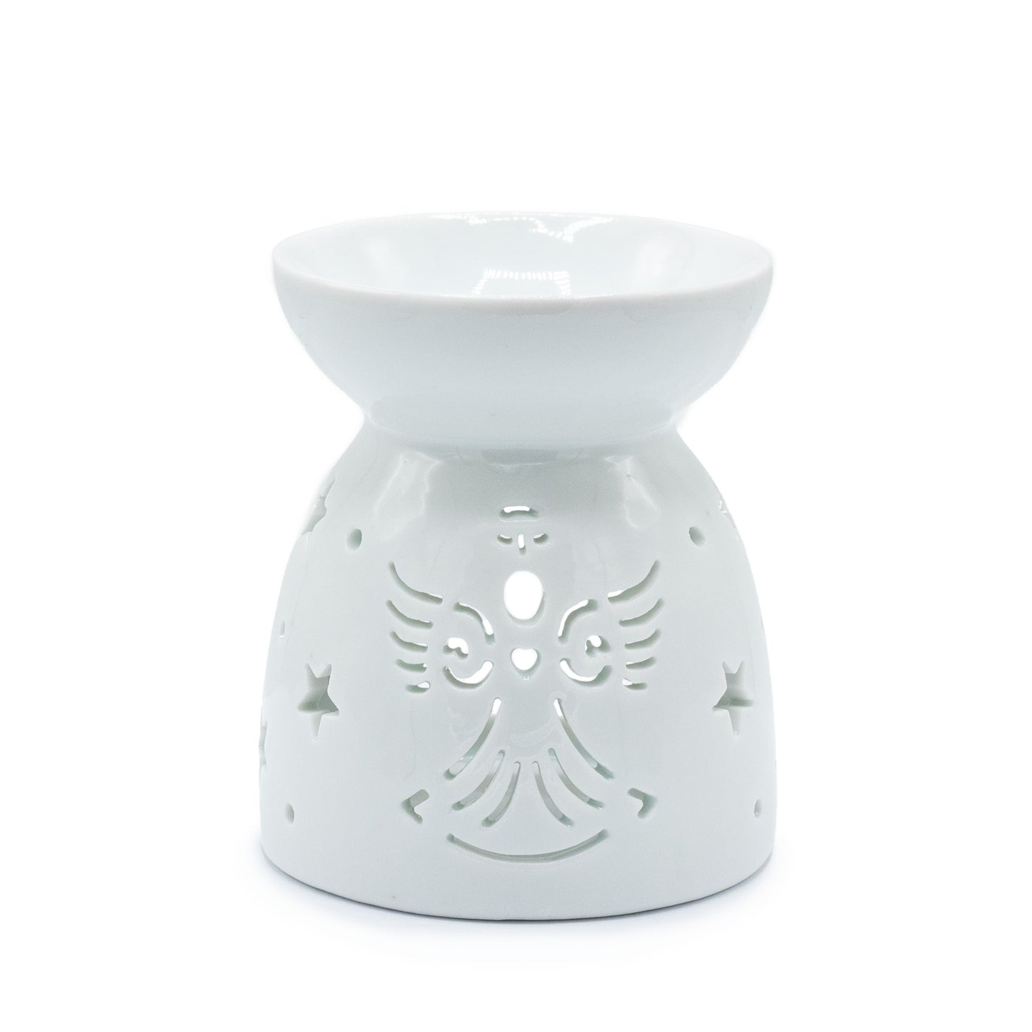 Oil Burner Angel Cut Out- White