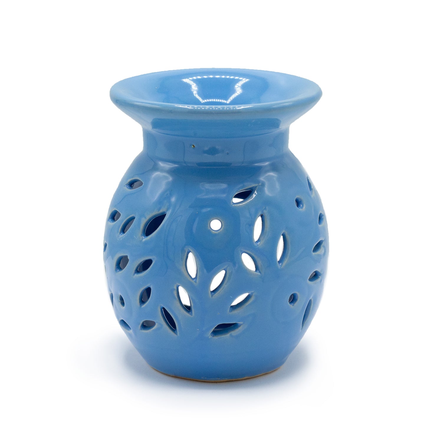 Floral Oil Burner - Blue