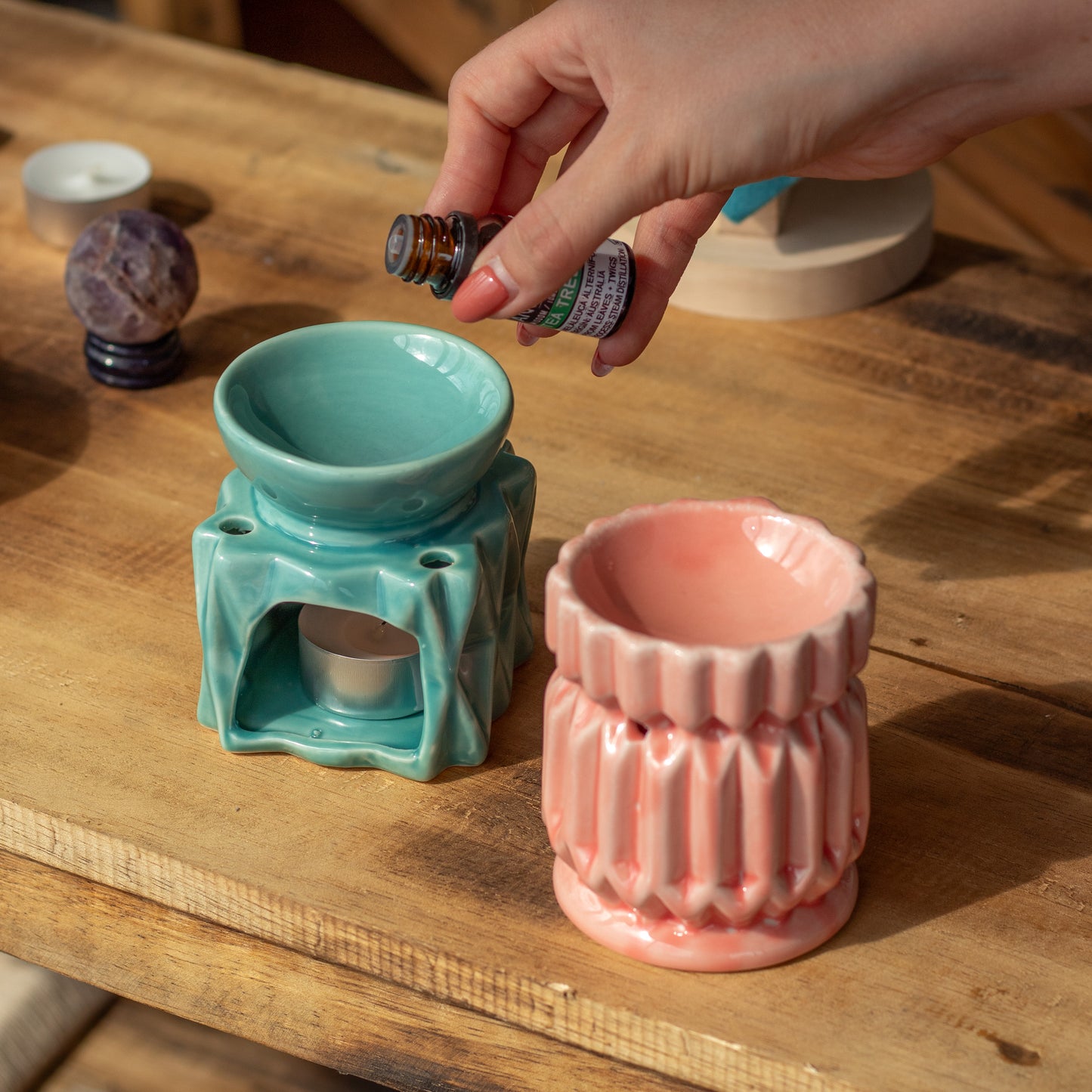 Oil Burner Geometric - Pink