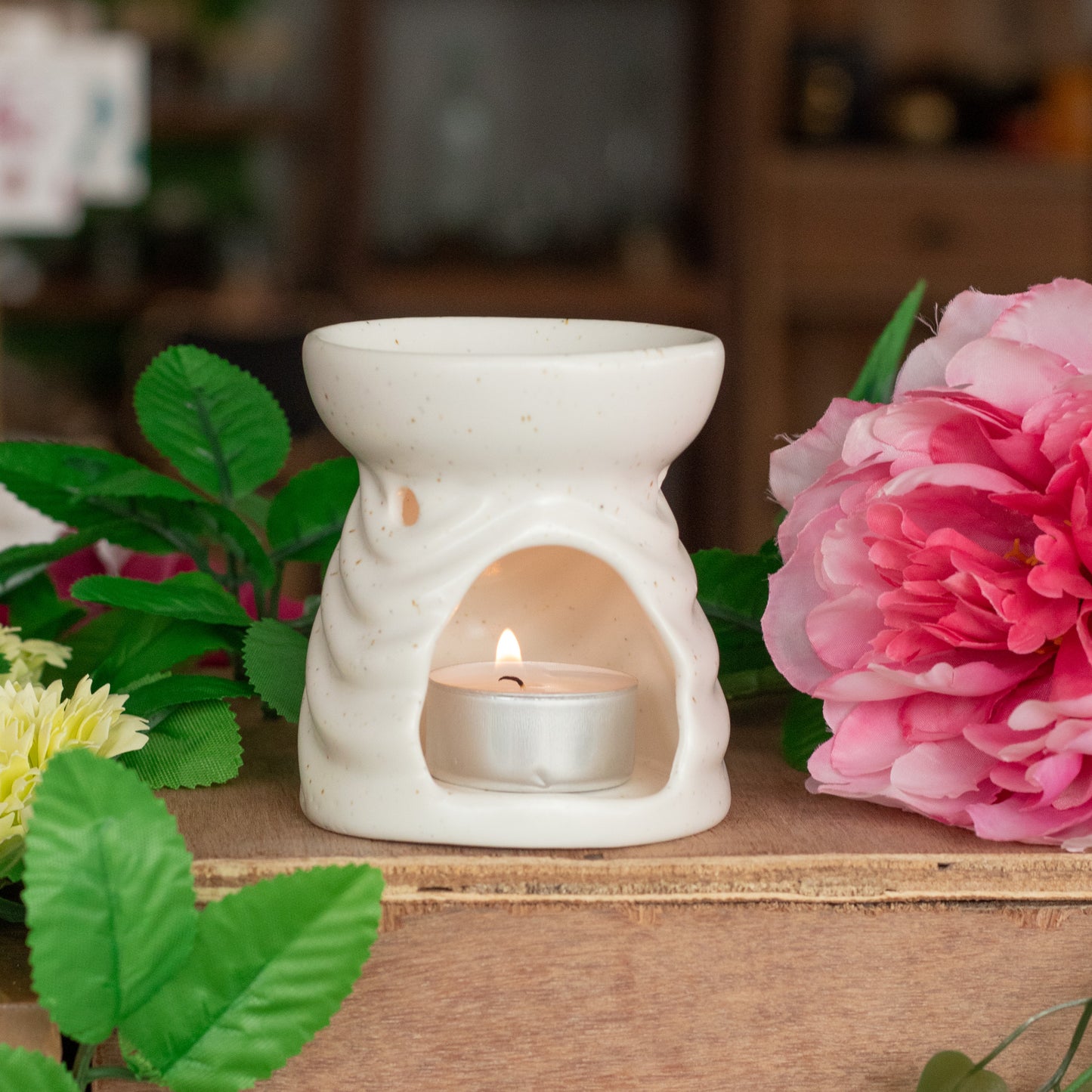 Oil Burner Geometric - Ivory