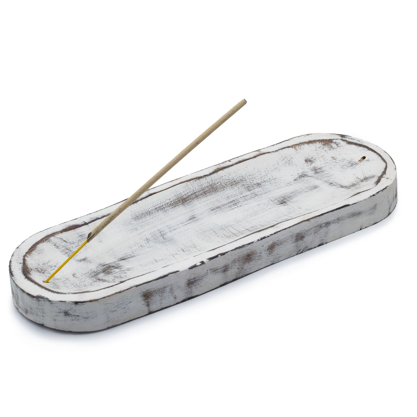 Large Incense Tray 30x10cm - Classic Whitewash