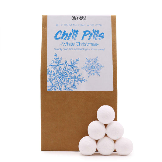 Chill Pills Bath Bomb Gift Set - White Christmas