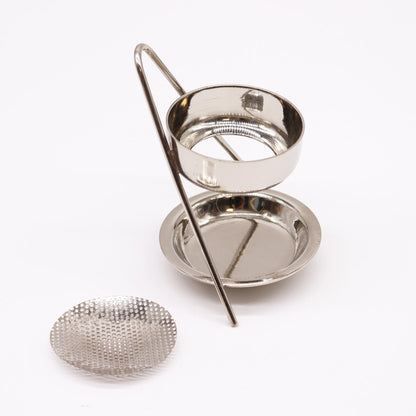 Plated Brass Resin Incense Warmer - Fixed