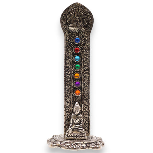 7 Chakra Tower Buddha Incense Holder 16x6x7cm