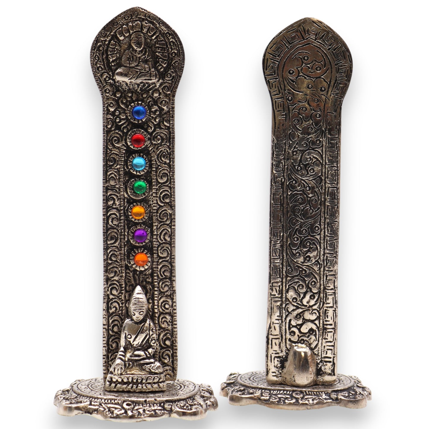 7 Chakra Tower Buddha Incense Holder 16x6x7cm