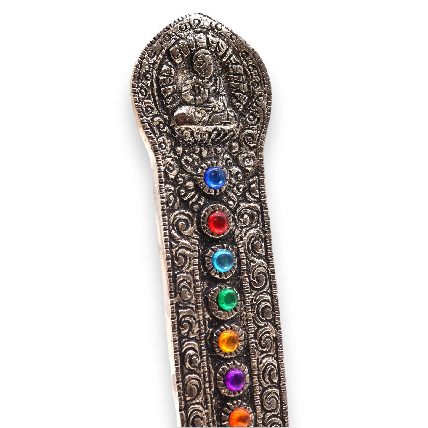 7 Chakra Tower Buddha Incense Holder 16x6x7cm