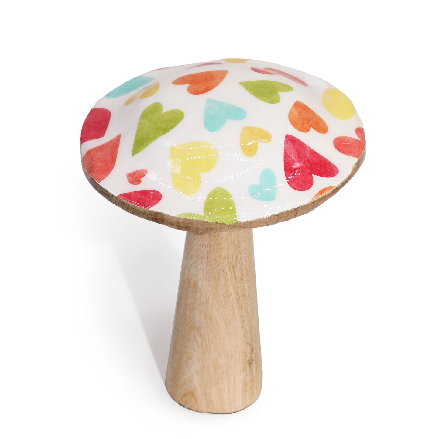 Medium Mushroom -  15cm - Pastel Hearts