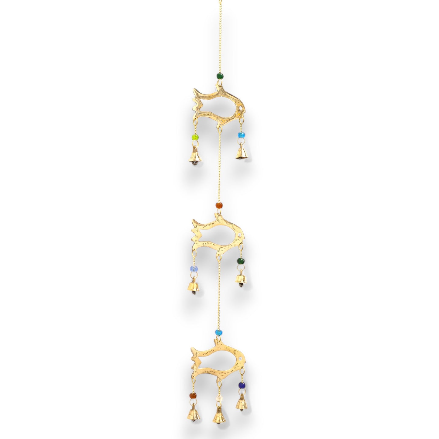 Indian Chimes - Fish Drop - 7 Bells - 8.5x54cm