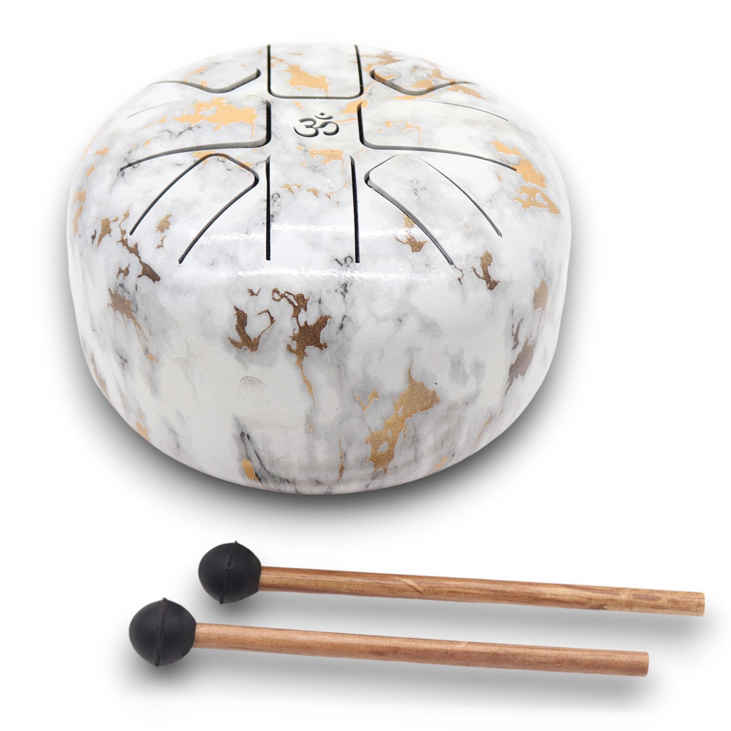 Med Steel Tongue Happy Drums  Marble - 17x13cm