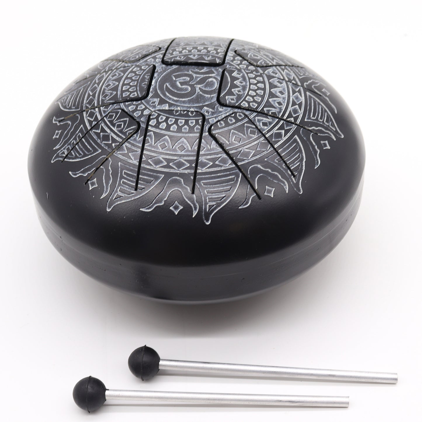 Med Steel Tongue Happy Drums  Om Mandala Engraved- 22x15cm