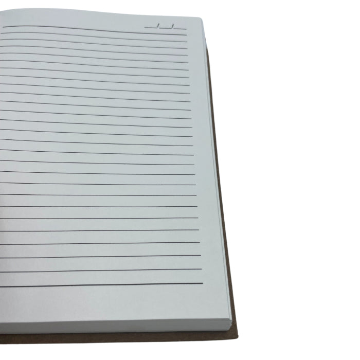 Med Dark Tan Daily Note Book - 100 Lined Pages