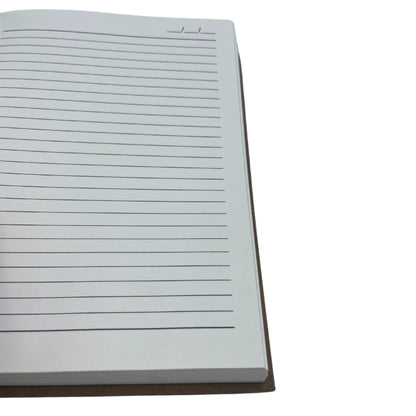 Med Dark Tan Daily Note Book - 100 Lined Pages