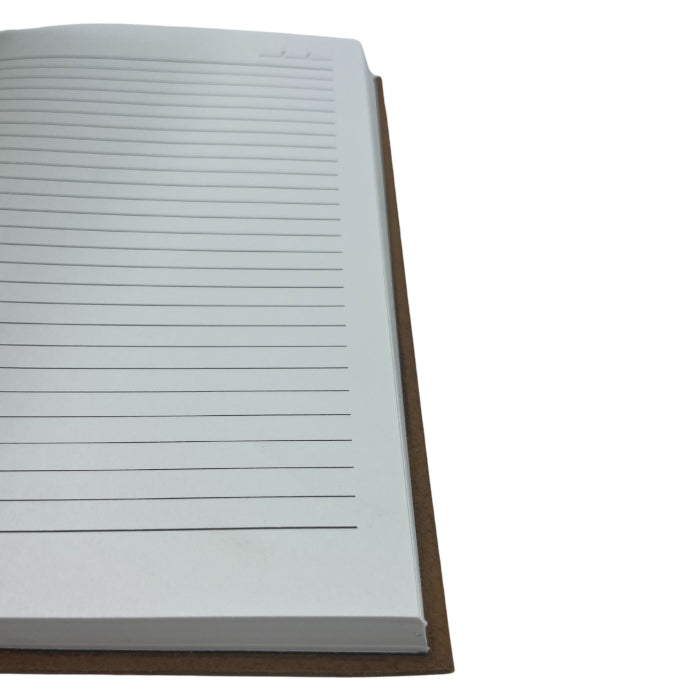 Black Tan Daily Note Book - 100 Lined Pages