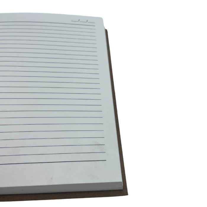 Black Tan Daily Note Book - 100 Lined Pages