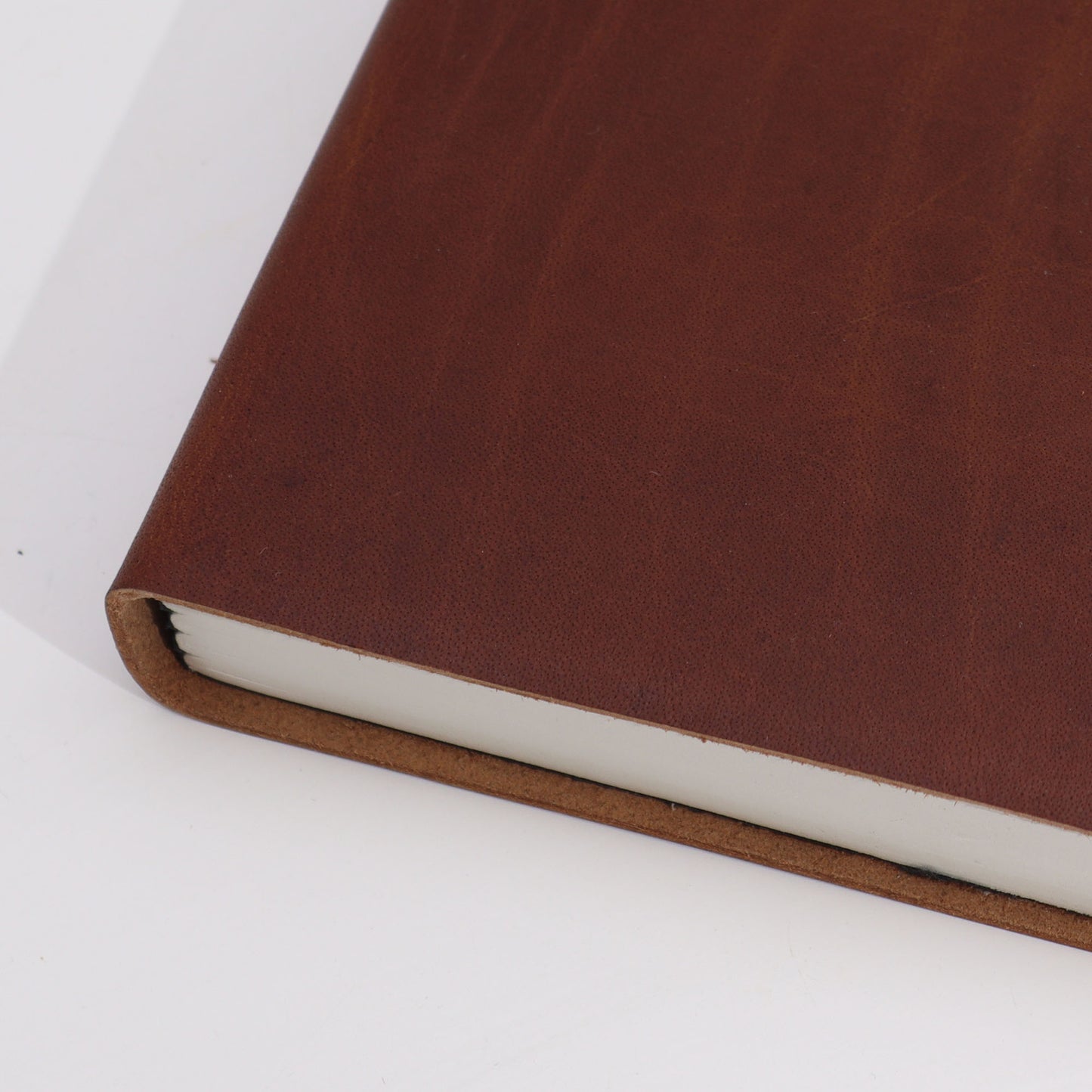 Lrg Dark Tan Daily Note Book - 100 Lined Pages