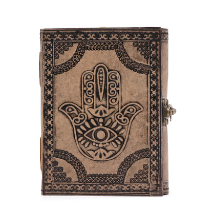 Hamsa - Esoteric Notebook - Antique Grey - 200 pages  Stich Edge