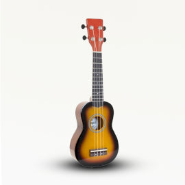 Hand Crafted Ukulele - Orange Sunburst Finish (4 String)