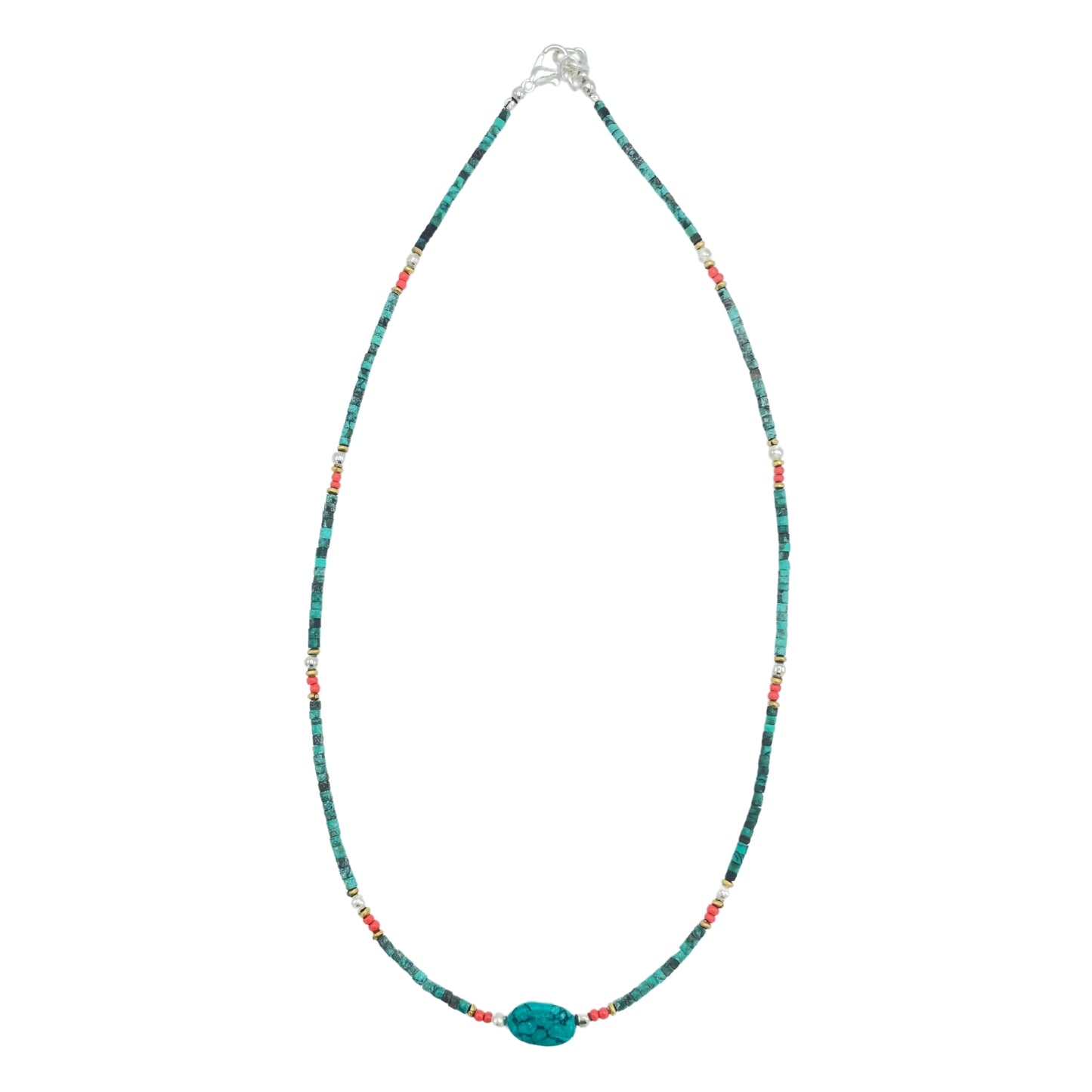 Nepalese Extra Fine Gem Necklace - Turquoise & Stone