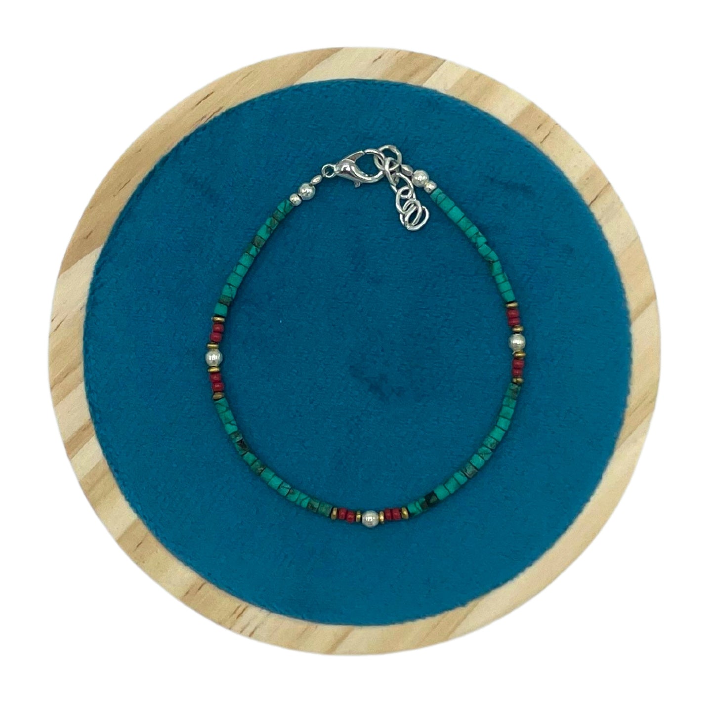 Nepalese Extra Fine Gem Bracelet - Turquoise & Stone