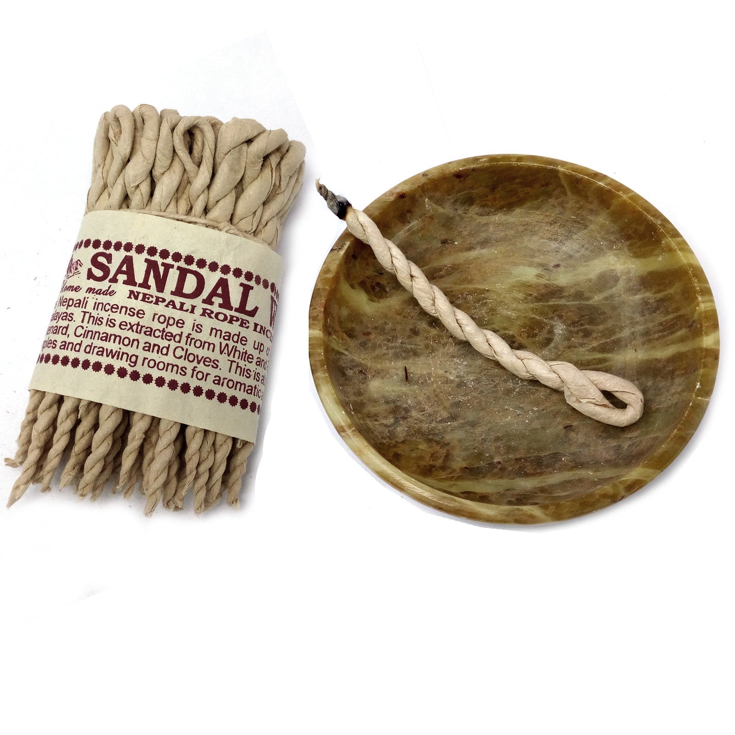 Pure Herbs Incense Rope - Sandalwood & Spice