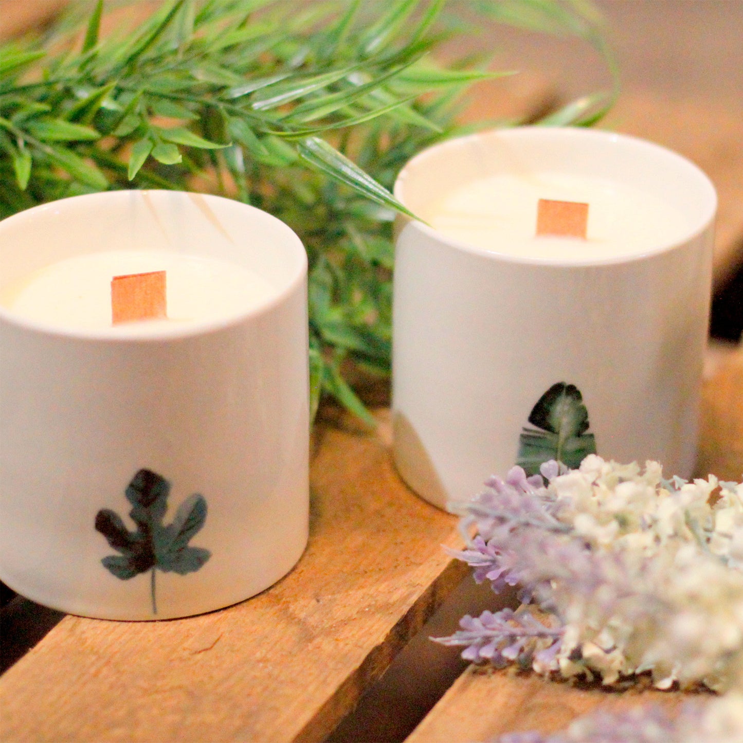 Large Botanical Woodwick Candles - Marsh Violet (3 Pack)