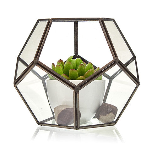 Glass Terrarium - Large Octagon