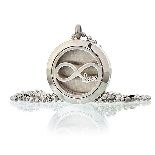 Aromatherapy Jewellery Necklace - Infinity Love 25mm