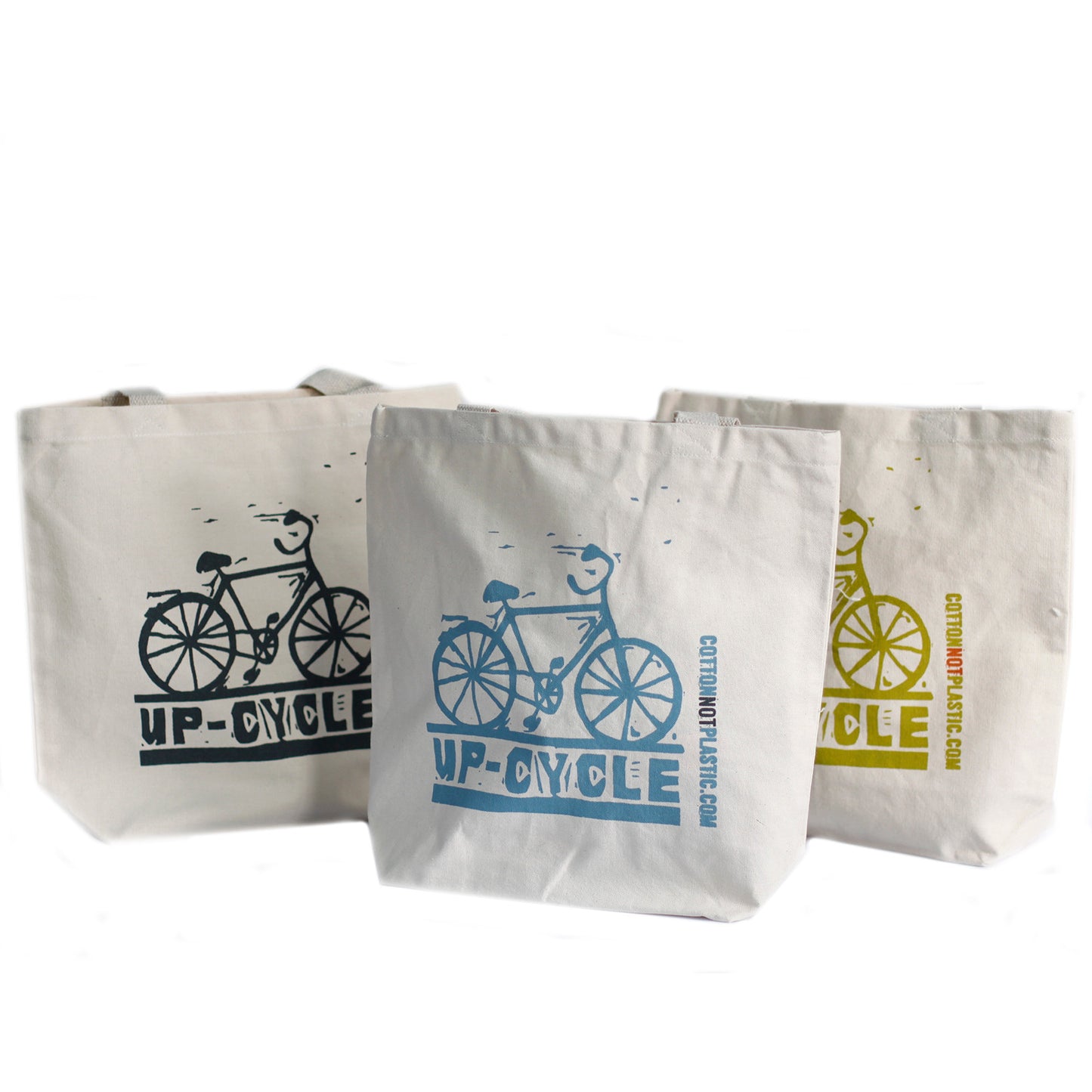 Up Cycle Tote Bag - (4 designs)