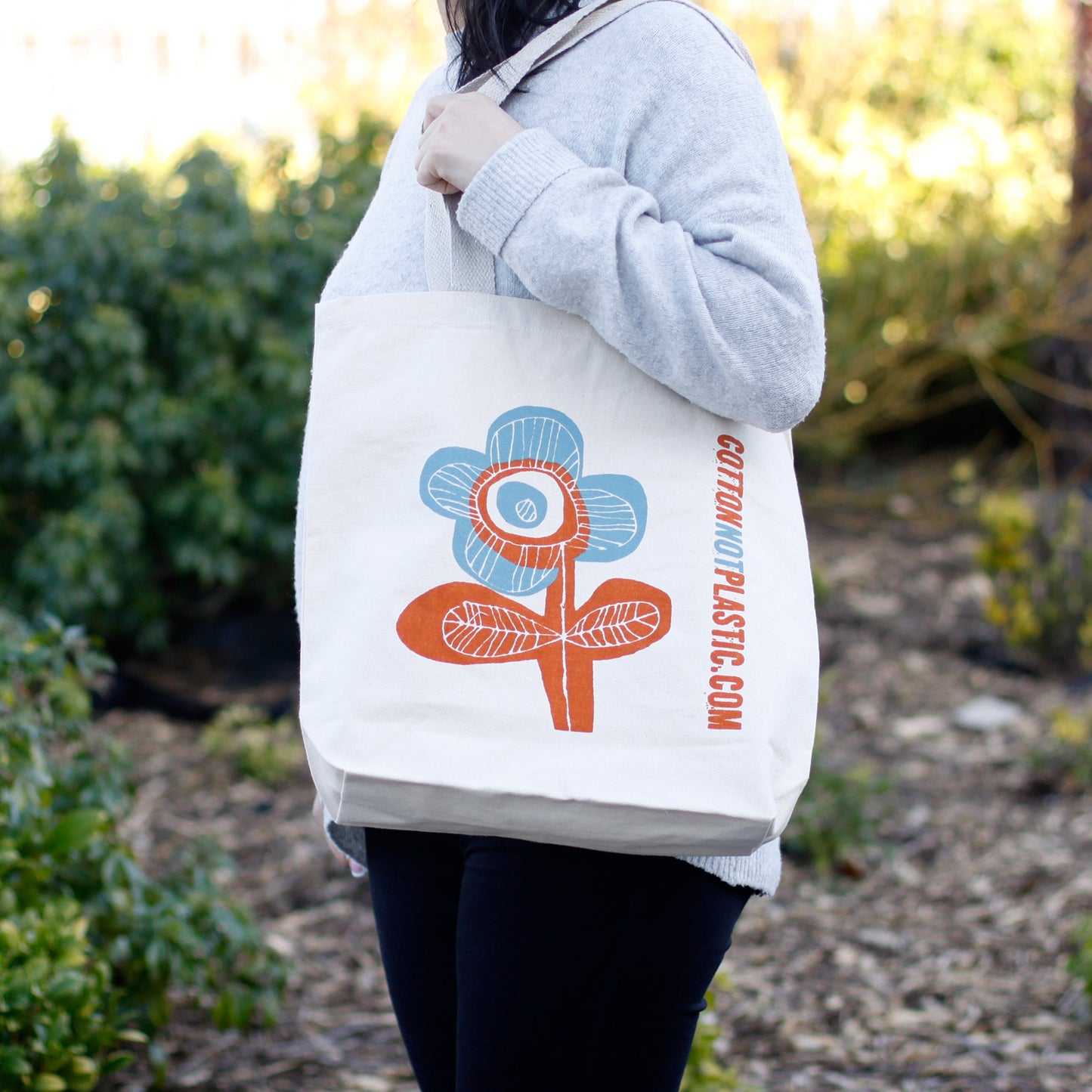 Bright Flower Tote Bag - (4 designs)