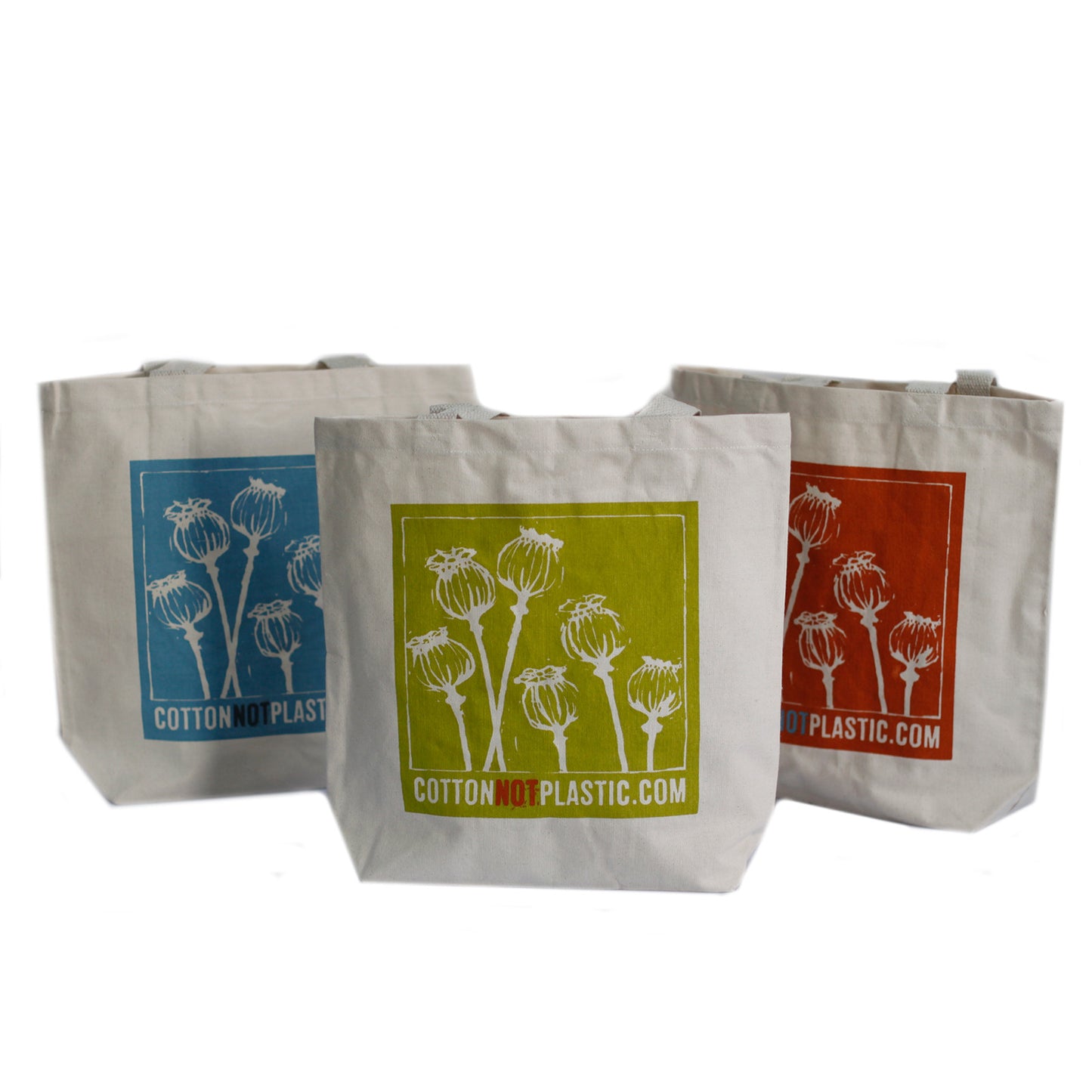 Poppy Heads Tote Bag - (4 designs)