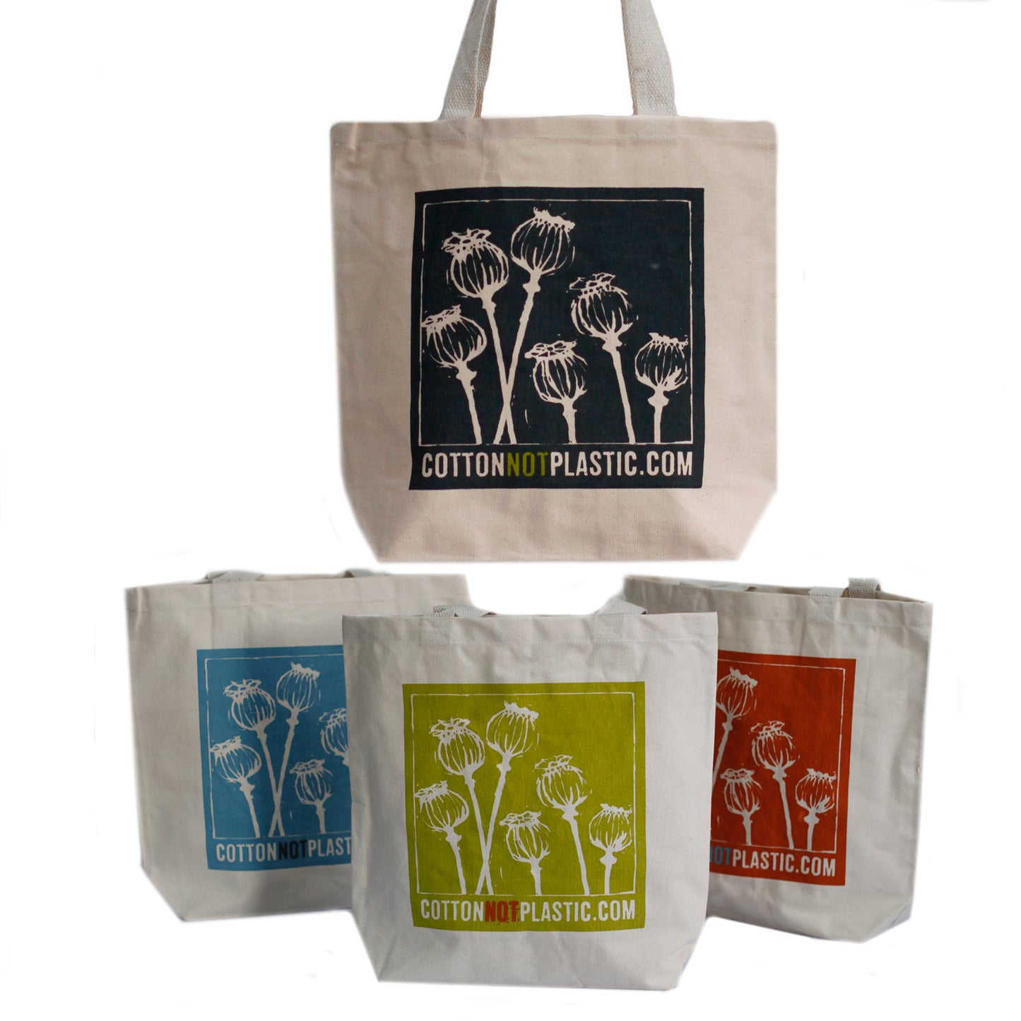 Poppy Heads Tote Bag - (4 designs)