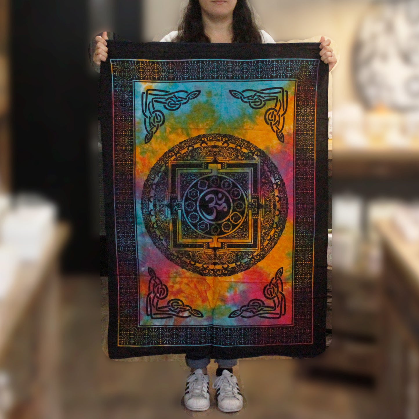 Cotton Wall Art - Sacred OM