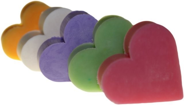 Heart Guest Soaps - Coconut (10 Pack)