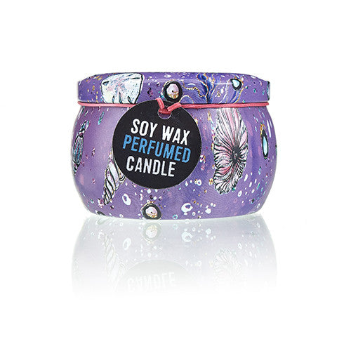 Art Tin Candle - Sea life