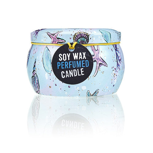 Art Tin Candle - Sea life