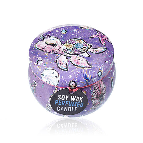 Art Tin Candle - Sea life