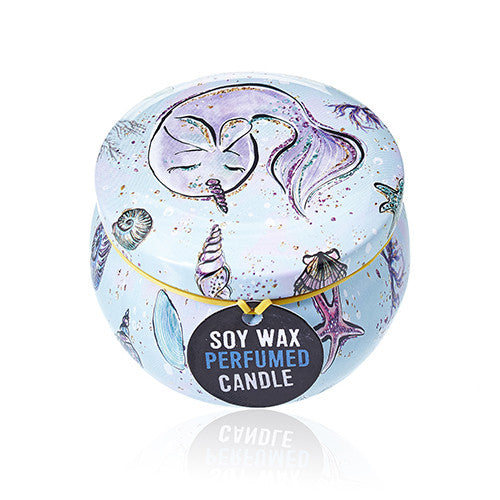 Art Tin Candle - Sea life