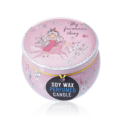 Art Tin Candle - Friendly Messages