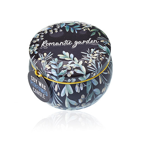 Art Tin Candle - Romantic Garden