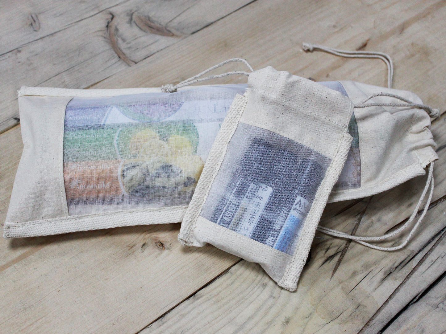 Long Cotton Window Pouch - 35x15cm