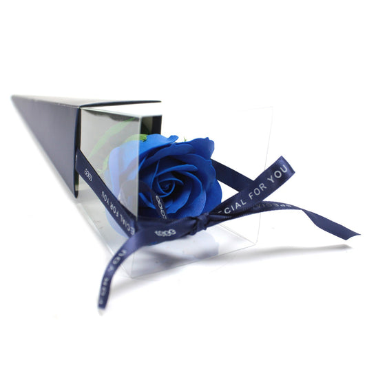 Single Soap Rose - Blue  Rose