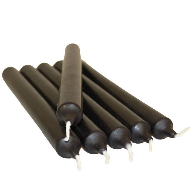 Black Dinner Candles - 5 Pack