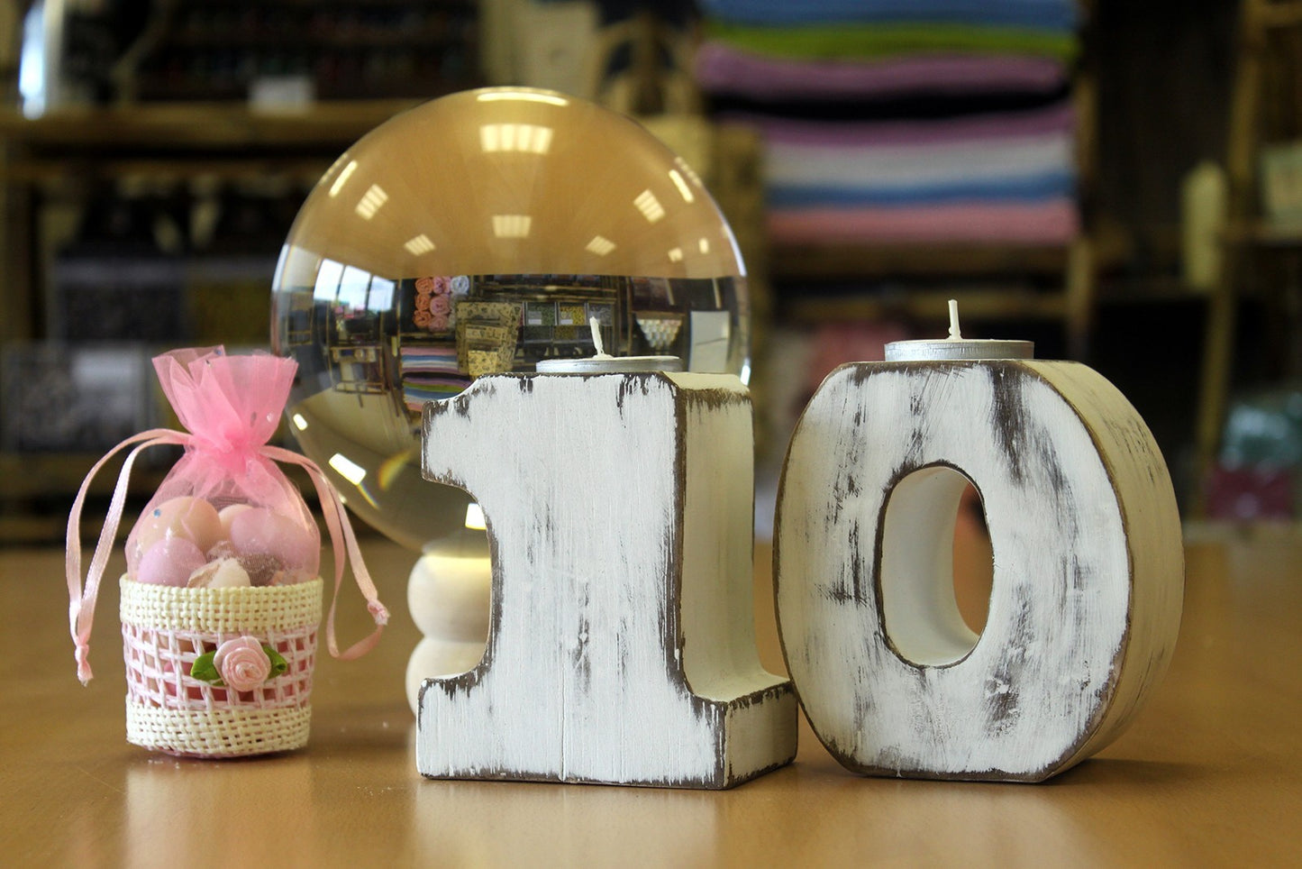 Wooden Birthday Number Tealight Holder - No.1