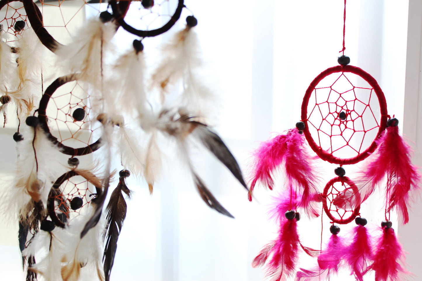 Bali Dreamcatcher- Medium Round - Available in Cream, Coffee & Chocolate