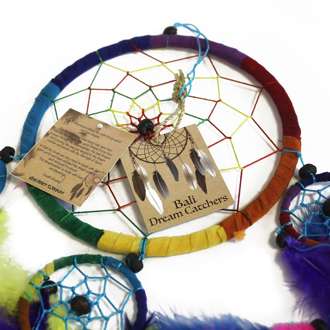 Bali Dreamcatcher - Small Round - Available in Pink, Purple & Turqoise