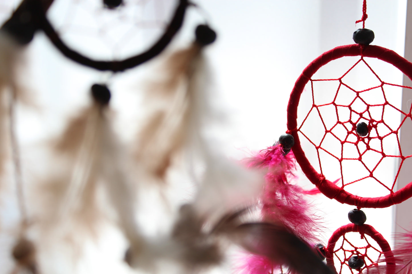 Bali Dreamcatcher - Small Round - Available in Black, White & Red