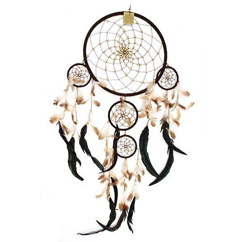 Bali Dreamcatcher - Large Round - Available in Cream, Coffee & Chocolate