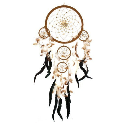 Bali Dreamcatcher - Large Round - Available in Cream, Coffee & Chocolate