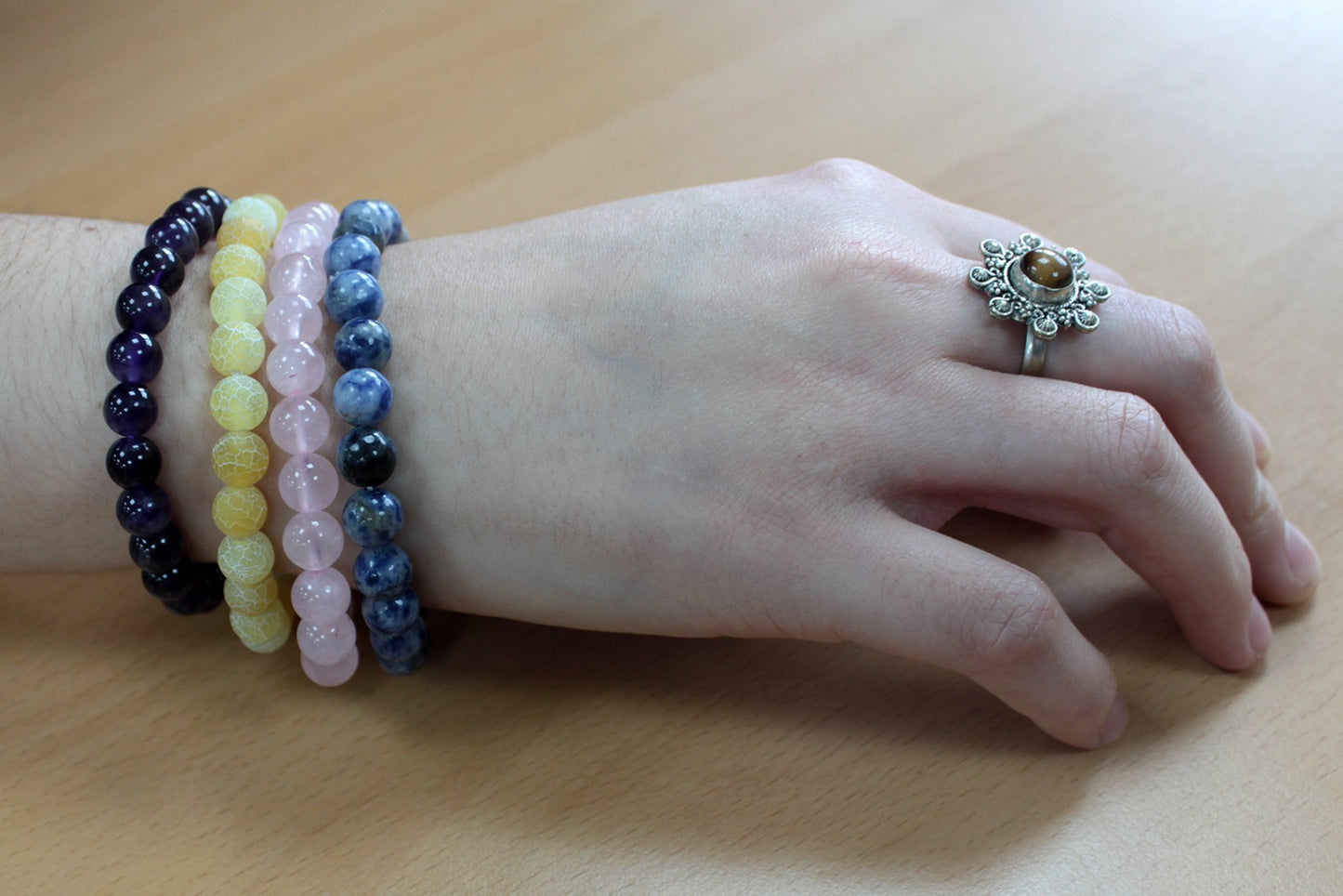 Power Bracelet - Rose Quartz